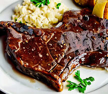 Nshima with T-bone