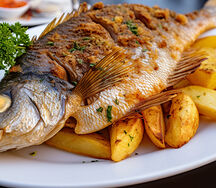 Fish & Chips with a Salad