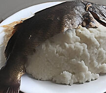 Nshima with fresh fish