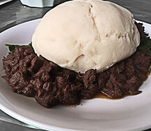 Nshima with bush meat