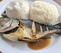 Nshima with dry fish