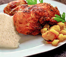 Nshima with chicken