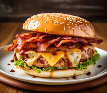 Chicken Bacon Cheese Burger