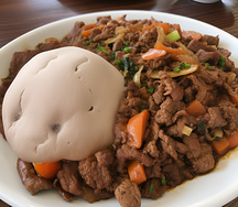 Nshima & beef