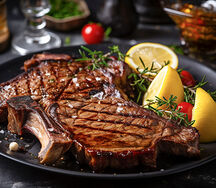 Sizzling T-bone