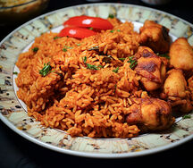 Chicken Michopo with Jollof Rice