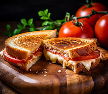 Sundried tomato and grilled cheese sarmie