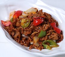 Баранина с овощами и тмином