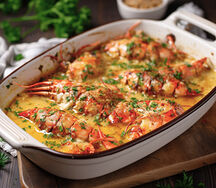 Baked Cray Fish Garlic Sauce