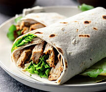 Chicken shawarma wrap
