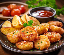 Chicken Nuggets & Potato Smileys