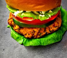 Mexican chicken burger