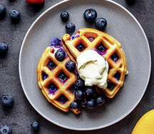Blueberry waffle