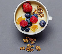 Standard vanilla custard cup