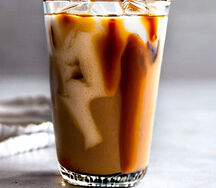 Caramel vanilla iced coffee