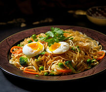 Egg Mix Vegetables Noodles
