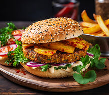 Fried Veg Burger