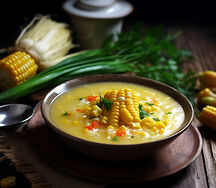 Sweet and Corn Soup Veg