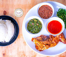 Nshima & chicken