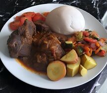 Nshima & beef