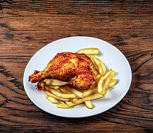 Chicken with chips