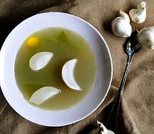 Garlic clear soup