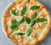 Prawn pizza