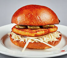 Chicken schnitzel burger