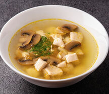 Mushroom & chicken soup