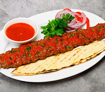 Golden cheese kebab