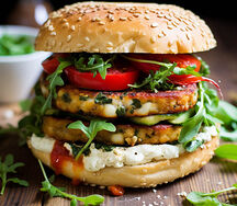 Halloumi Veggie Burger