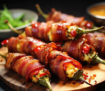 Bacon Wrapped Chillies