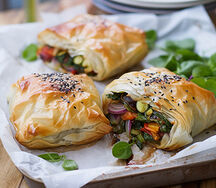 Veggie, Feta & Basil Parcels