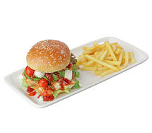 Halloumi Burger (V)