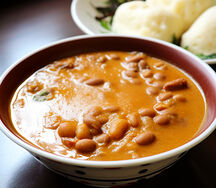 Nshima with beans