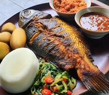 Bream served with Nshima