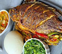 Nshima with Bream Fish