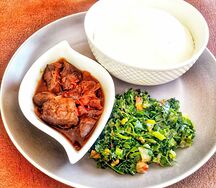 Nshima and Beef