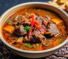 Goat meat pepper soup