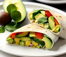 Egg & avacado wrap