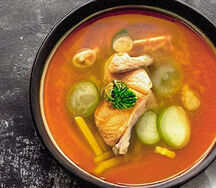 Chicken & fresh veg broth soup