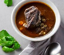 Foil goat meat/soup