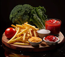 Vegetables & chips