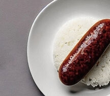 Nshima & beef sausage