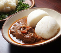 Beef stew with nshima