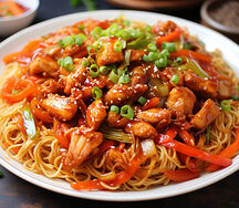 Schezwan Noodles Chicken