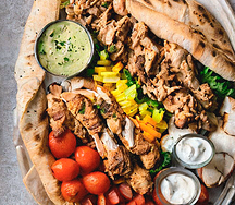 Chicken shawarma platter