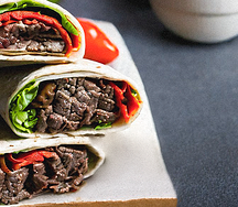 Beef cheese shawarma