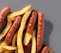 Sausage & chips