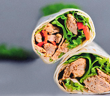 Chicken cheese shawarma